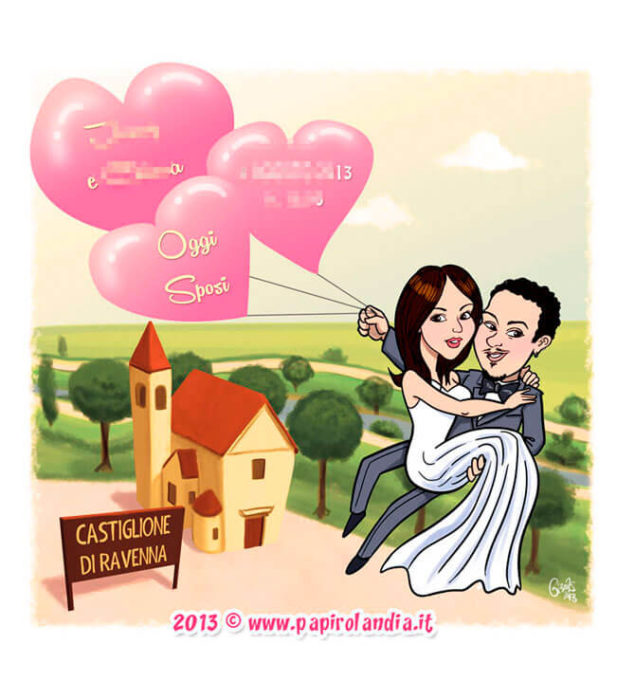 Caricature Sposi Idee Originali Per Matrimoni E Anniversari Papirolandia It